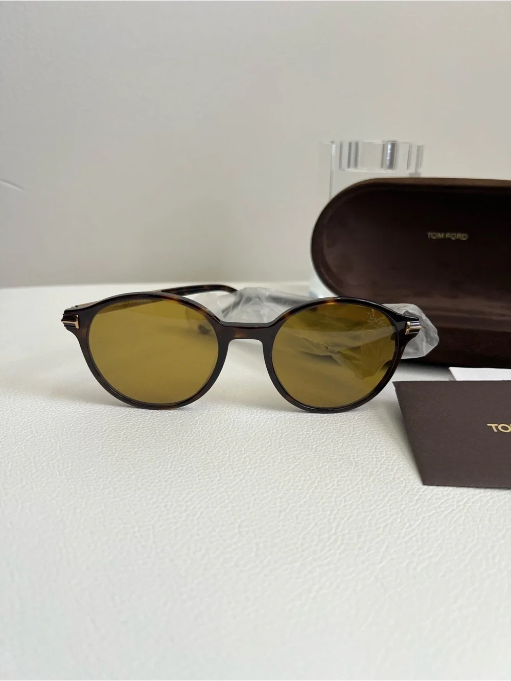 TOM FORD Araki Polarized Brown Phantos Men’s Sunglasses 52-20-140 New!